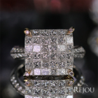 �_�C�������h 2.3ct �C�G���[�_�C�������h �z���C�g�S�[���h �C�G���[�S�[���h �����O(�w��)