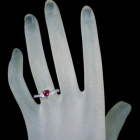 �n�[�g�V�F�C�v���r�[ 0.5ct �_�C�������h 0.2ct �v���`�i �����O(�w��)