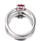 �n�[�g�V�F�C�v���r�[ 0.5ct �_�C�������h 0.2ct �v���`�i �����O(�w��)
