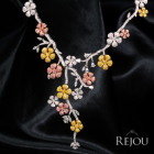 �s���N�_�C�������h �C�G���[�_�C�������h �_�C�������h �g�[�^�� 10ct �z���C�g�S�[���h �s���N�S�[���h �C�G���[�S�[���h �l�b�N���X