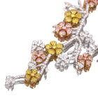 �s���N�_�C�������h �C�G���[�_�C�������h �_�C�������h �g�[�^�� 10ct �z���C�g�S�[���h �s���N�S�[���h �C�G���[�S�[���h �l�b�N���X