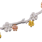 �s���N�_�C�������h �C�G���[�_�C�������h �_�C�������h �g�[�^�� 10ct �z���C�g�S�[���h �s���N�S�[���h �C�G���[�S�[���h �l�b�N���X