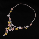 �s���N�_�C�������h �C�G���[�_�C�������h �_�C�������h �g�[�^�� 10ct �z���C�g�S�[���h �s���N�S�[���h �C�G���[�S�[���h �l�b�N���X