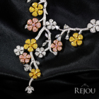 �s���N�_�C�������h �C�G���[�_�C�������h �_�C�������h �g�[�^�� 10ct �z���C�g�S�[���h �s���N�S�[���h �C�G���[�S�[���h �l�b�N���X