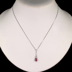 ����M�s�W�����u���b�h���r�[ 0.6ct �_�C�������h 0.4ct �v���`�i �l�b�N���X