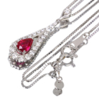 ����M�s�W�����u���b�h���r�[ 0.6ct �_�C�������h 0.4ct �v���`�i �l�b�N���X