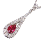 ����M�s�W�����u���b�h���r�[ 0.6ct �_�C�������h 0.4ct �v���`�i �l�b�N���X