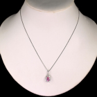 �p�p���`�A�T�t�@�C�A 0.5ct �_�C�������h 0.5ct �v���`�i �l�b�N���X