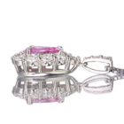 �p�p���`�A�T�t�@�C�A 0.5ct �_�C�������h 0.5ct �v���`�i �l�b�N���X