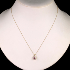 ���r�[ �_�C�������h 0.4ct �C�G���[�S�[���h �l�b�N���X