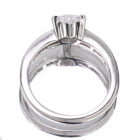 �n�[�g�V�F�C�v�_�C�������h ��0.7ct �_�C�������h 0.4ct �v���`�i �����O(�w��)