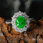 �Ő��i�q�X�C�j 1.5ct �_�C�������h 0.8ct �v���`�i �����O(�w��)
