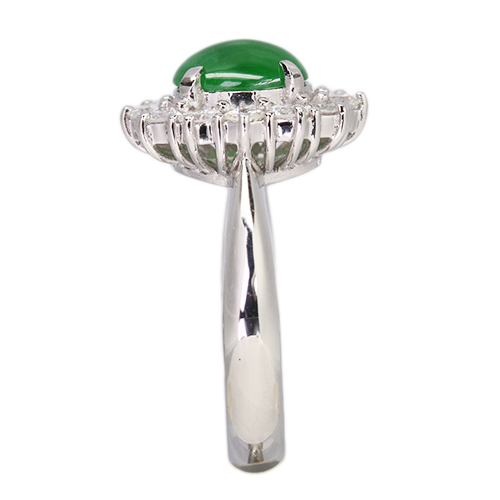 第477回抽選販売＞翡翠（ヒスイ） 1.5ct ダイヤモンド 0.8ct プラチナ