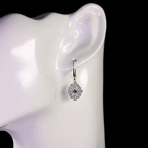 アウイナイト 0.1ct ダイヤモンド 約1ct プラチナ ピアス【品質保証書