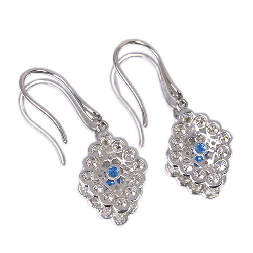 専用JB12★高級 アウイナイト0.1ct ダイヤ pt ヘッド 鑑別書付 アウイナイト 0.1ct ダイヤモンド 約1ct プラチナ ピアス【品質保証書