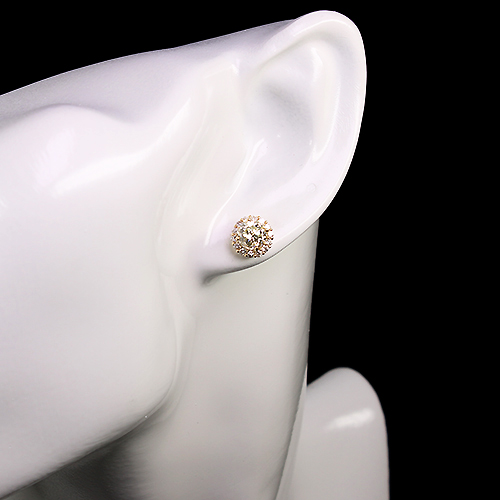 イエローダイヤモンド 2ct/VLY/SI2 ダイヤモンド 0.3ct プラチナ