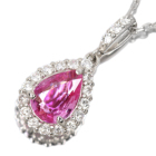 �p�p���`�A�T�t�@�C�A 0.5ct �_�C�������h �v���`�i �l�b�N���X