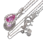 �p�p���`�A�T�t�@�C�A 0.5ct �_�C�������h �v���`�i �l�b�N���X