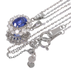 �R�[���t�����[�u���[�T�t�@�C�A 0.8ct �_�C�������h 0.3ct �v���`�i �l�b�N���X