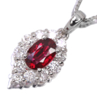 �s�W�����u���b�h���r�[ 0.8ct �_�C�������h 0.6ct �v���`�i �l�b�N���X