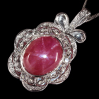 �X�^�[���r�[ 23ct �_�C�������h ��1ct �v���`�i �l�b�N���X