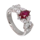 ���r�[ 1.2ct �_�C�������h 1ct �v���`�i �����O(�w��)