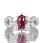 ���r�[ 1.2ct �_�C�������h 1ct �v���`�i �����O(�w��)