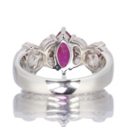 ���r�[ 1.2ct �_�C�������h 1ct �v���`�i �����O(�w��)