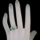 �I�[�X�g�����A���C�g�j���O���b�W�Y�u���b�N�I�p�[�� 1.8ct �_�C�������h 0.7ct �v���`�i �����O(�w��)