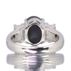 �I�[�X�g�����A���C�g�j���O���b�W�Y�u���b�N�I�p�[�� 1.8ct �_�C�������h 0.7ct �v���`�i �����O(�w��)