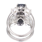 �I�[�X�g�����A���C�g�j���O���b�W�Y�u���b�N�I�p�[�� 1.8ct �_�C�������h 0.7ct �v���`�i �����O(�w��)