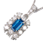 �A�E�C�i�C�g 0.35ct �_�C�������h 0.4ct �v���`�i �l�b�N���X