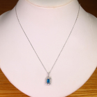 �A�E�C�i�C�g 0.35ct �_�C�������h 0.4ct �v���`�i �l�b�N���X