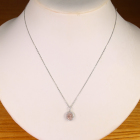 �s���N�_�C�������h 0.23ct/ �_�C�������h ��0.2ct �v���`�i �s���N�S�[���h �l�b�N���X