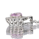 ����M�n�[�g�V�F�C�v�s���N�T�t�@�C�A 0.27ct �_�C�������h �v���`�i �l�b�N���X