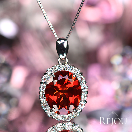 アンデシン 3.6ct ダイヤモンド 0.7ct プラチナ ネックレス【品質 