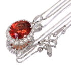 �A���f�V�� 3.6ct �_�C�������h 0.7ct �v���`�i �l�b�N���X