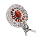 �A���f�V�� 3.6ct �_�C�������h 0.7ct �v���`�i �l�b�N���X