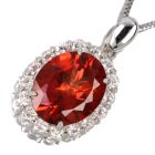 �A���f�V�� 3.6ct �_�C�������h 0.7ct �v���`�i �l�b�N���X