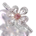 �s���N�_�C�������h 0.089ct/FIP/SI1 �_�C�������h 0.5ct �v���`�i �s���N�S�[���h �����O(�w��)