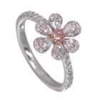 �s���N�_�C�������h 0.089ct/FIP/SI1 �_�C�������h 0.5ct �v���`�i �s���N�S�[���h �����O(�w��)