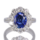 �X�������J�Y����M�u���[�T�t�@�C�A 2ct �_�C�������h 1.3ct �v���`�i �����O(�w��)