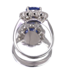 �X�������J�Y����M�u���[�T�t�@�C�A 2ct �_�C�������h 1.3ct �v���`�i �����O(�w��)