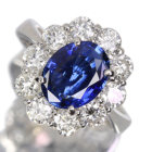 �X�������J�Y����M�u���[�T�t�@�C�A 2ct �_�C�������h 1.3ct �v���`�i �����O(�w��)