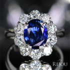 �X�������J�Y����M�u���[�T�t�@�C�A 2ct �_�C�������h 1.3ct �v���`�i �����O(�w��)