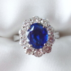 �X�������J�Y����M�u���[�T�t�@�C�A 2ct �_�C�������h 1.3ct �v���`�i �����O(�w��)