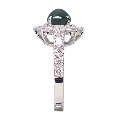 アレキサンドライトキャッツアイ 1.8ct ダイヤモンド 約1.5ct プラチナ