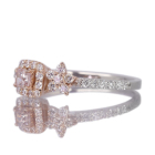 �s���N�_�C�������h 0.16ct/FLP/SI2 �_�C�������h ��0.3ct �v���`�i �����O(�w��)