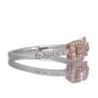 �s���N�_�C�������h 0.16ct/FLP/SI2 �_�C�������h ��0.3ct �v���`�i �����O(�w��)