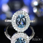 �A�N�}���� 1.6ct �_�C�������h 0.5ct �v���`�i �����O(�w��)
